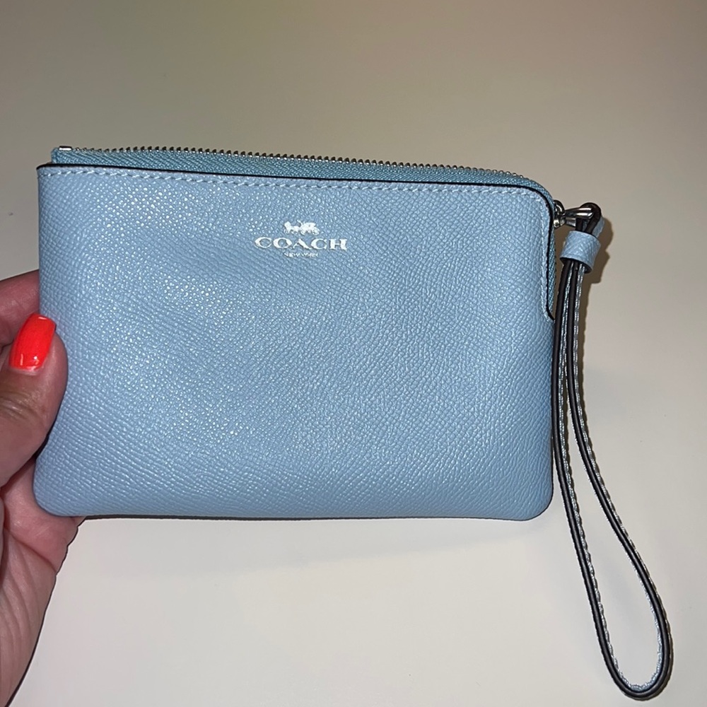 Coach Powder Blue coin purse
